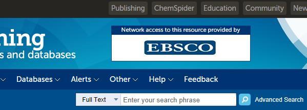 Learn Chemistry ( 무료서비스 ) RSC 이용사이트상단우측의 Education 클릭
