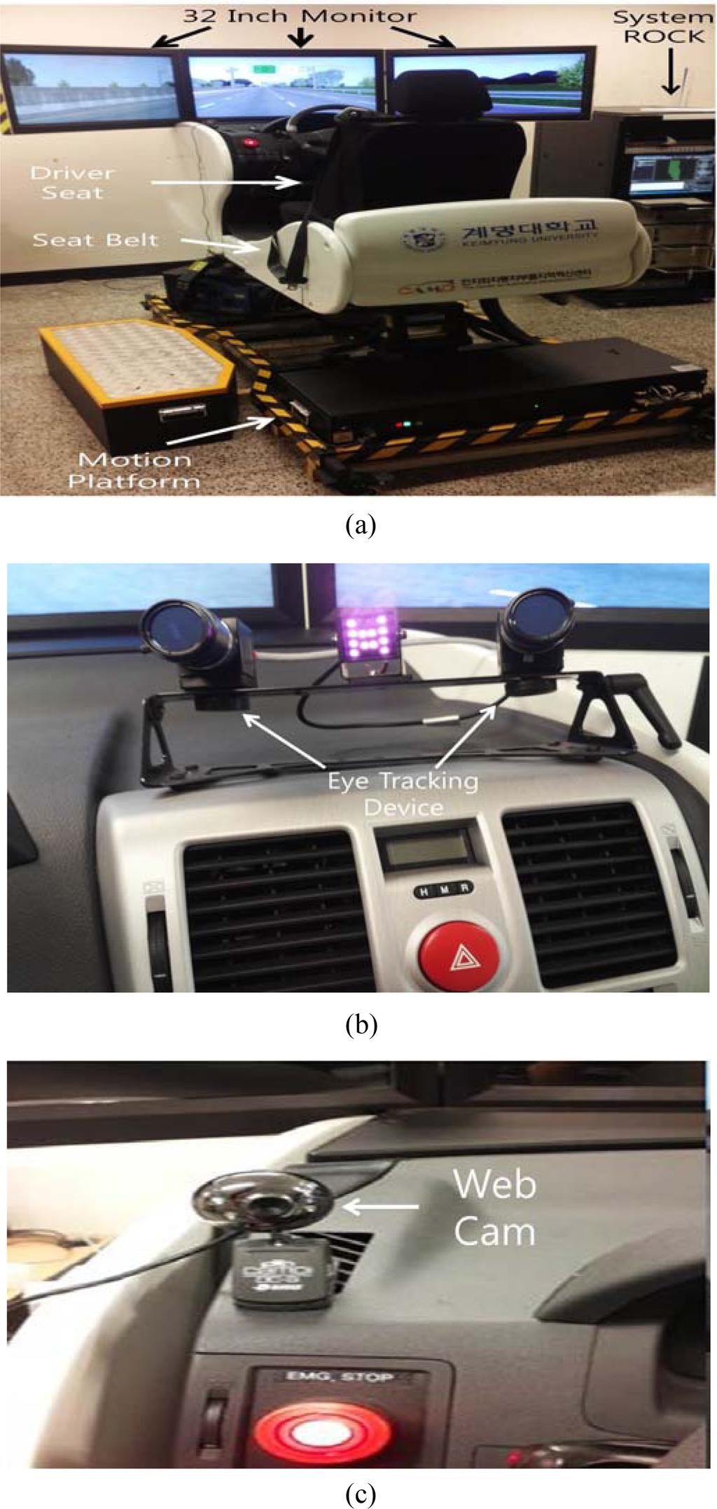 I 73 I Fig. 8. Respiration signals: (a) Awake state and (b) drowsy state. 안전띠를 착용하게 한 후 실험들을 수행하였다.