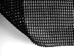 Doubleface Knitted Knitted coated copper tape Double face - 한면에는비전도성폴리에스터, 다른한면에는전도성스테인리스스틸이있는양면전도성원단으로매우유연하지만신축성은적음.