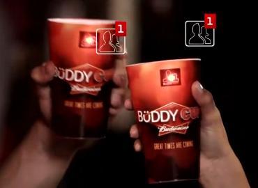 4. Mobile Campaign Case Budweiser Budweiser Buddy Cup : 버드와이저버디컵 맥주잔을부딪치며건배를하면서로페이스북친구가되는캠페인집행 버드와이저가특별히제작한 Buddy Cup