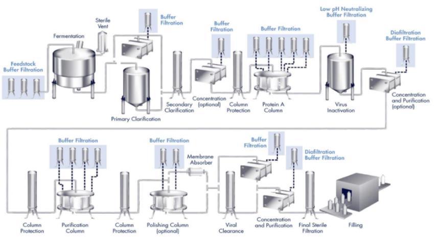 BIO 산업용필터사업 적용공정 제균등여과공정 바이오시밀러 ( 바이오 - 제약