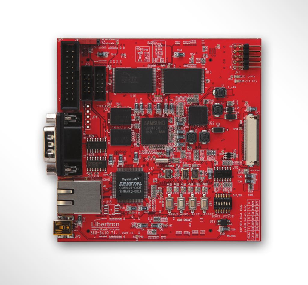 임베디드 시스템 플랫폼 SYS-LabⅡ 제품 구성 베이스 보드 CPU를 모듈 방식으로 구성하여 ARM9, ARM11 모듈 선택 장착 가능 - 향후 CPU 모듈 교체만으로도 최신 임베디드 프로세서 적용 가능 Xilinx사의 스파르탄 100만 게이트급 기본 장착으로 하드웨어 로직 설계 가능 - FPGA 전용 DDR 메모리 및 UART, ADC, USB 등의