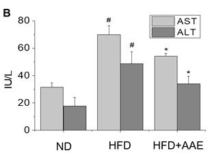 0 IU/L로 측정되어 유의한 malonyl-coa로 만드는 효소인 ACC는 반대로 인산화되 수준의 감소 효과를 보였다(p 0.05). 면서 불활성화되는데[9, 11], Fig.