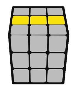 STAGE 5 3 층노란색십자가맞추기 노란색중앙조각을 면에오도록 Cube를잡아주세요.