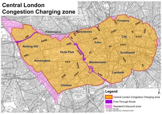 o 2003, 2007(The Greater London Central Zone Congestion Charging Variation and Transitional Provisions Order 2007). o. o 80% 1 8.