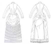18 세기부터 19 세기까지여성복식스타일에나타난장식에관한연구 37 < 그림 15> 1760-65 English, Sack-back gown < 그림 16> 1885 British, Day dress < 그림 17> 1775 English, Polonaise gown < 그림 18>
