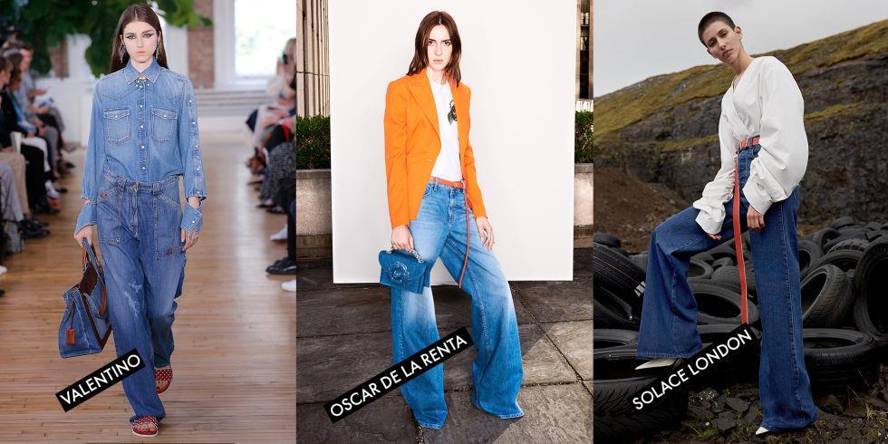 Extra Wide Denim Valentino, Oscar de la Renta, and Solace London are thinking big for resort with heavy, wide-legged