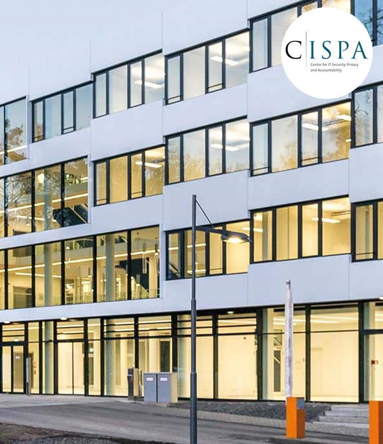 조회인 CISPA - IT 보안, 정보보호분야를위한센터 (CENTER FOR IT SECURITY, PRIVACY AND ACCOUNTABILITY) 당사는부동산의전체신축공사과정을관리하며, 즉시사용가능한상태로양도합니다.