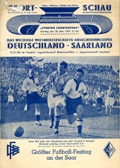파견했습니다. 1954년자브뤼켄에서벌어진월드컵축구예선경기에서잘란트는독일과경기를벌였습니다.