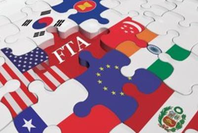 FTA 란, 국가간상품과교역에대한관세및무역장벽을철폐한자유무역협정으로상호간무역특혜를서호부여하는협정 한국은 FTA의적극적확대를추진중에있으며아래 7건 11개국확대협상중 AP: 한중일 FTA, 필리핀, 말레이시아, 캄보디아 EU: 러시아 Central and South America : MERCOSUR( 브라질, 아르헨티나, 파라과이, 우루과이 ), 에콰도르