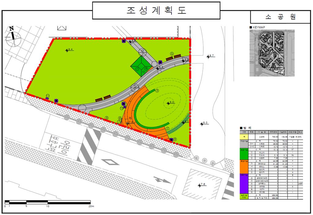 3. 도로조서 구분등급류별번호폭원 (m) 연장 (m) 면적 ( m2 ) 기능기점종점비고 합계 70.32 산책로 소계 70.