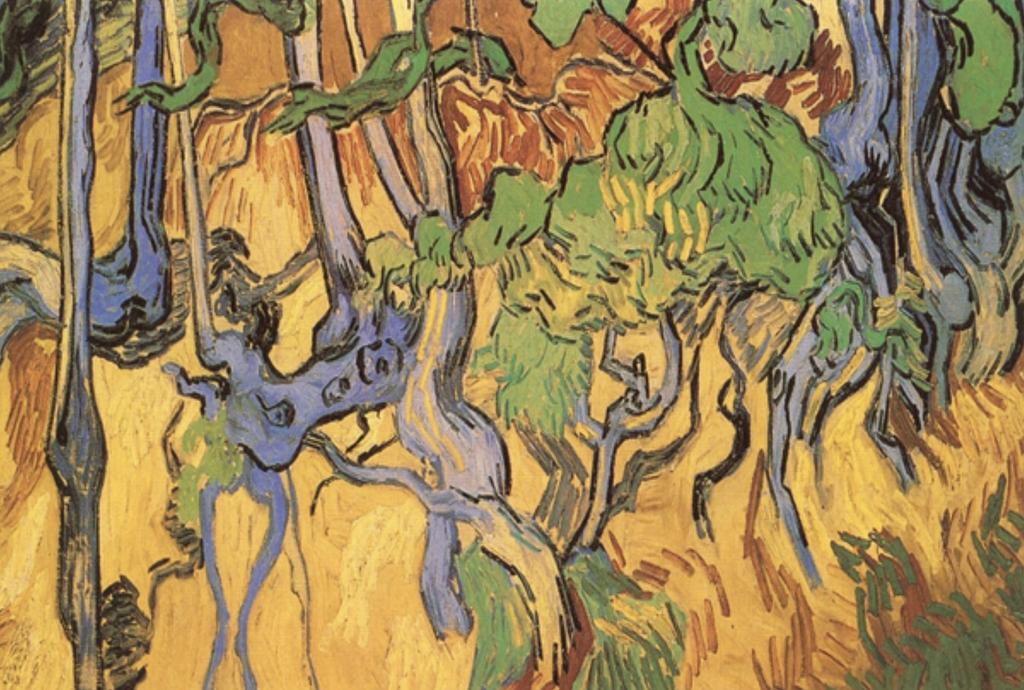 예술과 복음: 반 고흐의 풍경화에 대한 연구 Figure 6. Van Gogh, <Tree Roots>, 1890, Oil on Canvas, 50 x 100cm, Van Gogh s Museum, Amsterdam 르베(Gustave Courbet)로 대표되는 사실주의도 싫어했다(Van Gogh, 2000b: 399).