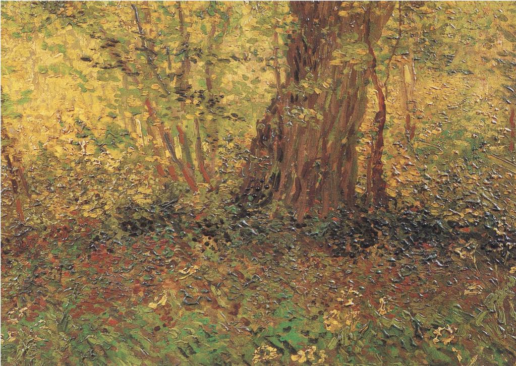 예술과 복음: 반 고흐의 풍경화에 대한 연구 Figure 4. Van Gogh, <Undergrowth>, 1887, Oil on Canvas, 43.6 x 32.8 cm, Centraal Museum, Utrecht 1882년에 그린 <모래언덕>과 1890년에 그린 <나무뿌리>도 마찬가지다.