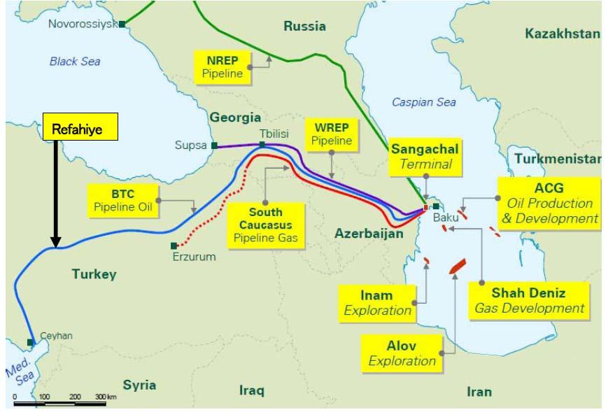 ANALYSIS BTC 석유파이프라인 - 그루지야가 BTC 석유파이프라인으로부터얻는경제적인효과는연간최대 $1억정도로추정되며 BP, ExxonMobil, Total 등오일메이저, 일본기업, 아제르바이잔정부, 터키정부가지분을가지고있음.