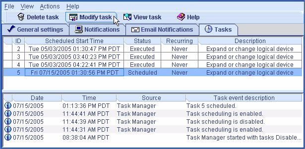작업수정 요구사항이변경될경우작업을다른날짜또는시간으로다시예약할수있습니다. Task List 에나타나는작업설명을수정할수도있습니다. 사용자정의작업설명을작성하면 Task List 에서작업을손쉽게찾을수있습니다. 예약된작업수정 1.