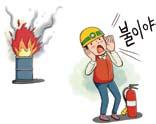 소화기사용방법및설치기준 01 - 기본사항 화재가발생한것을발견하였을경우에는당황하지말고다음의 요령으로소화기를사용하여소화하면된다.
