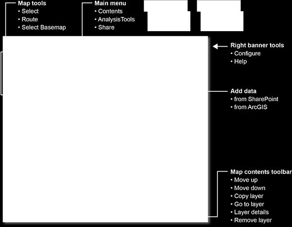 페이지를편집하여 ArcGIS Maps Classic App Part 를편집모드로설정합니다. 2.