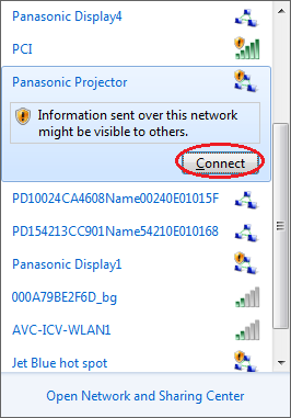 무선 LAN 으로 연결 (계속) 2컴퓨터 조작 (Windows Vista 의 경우 ) 시스템 관리자에 따라 네트워크 설정을 해 주십시오. 프로젝터 설정이 기본 설정인 경우에는 다음과 같은 네트워크 설정으로 컴퓨터를 사용할 수 있습니다. 4 5 6 IP 주소 192.168.11.101 서브네트 마스크 255.255.255.0 기본 게이트웨이 192.168.11.1 Wireless Manager ME 5.