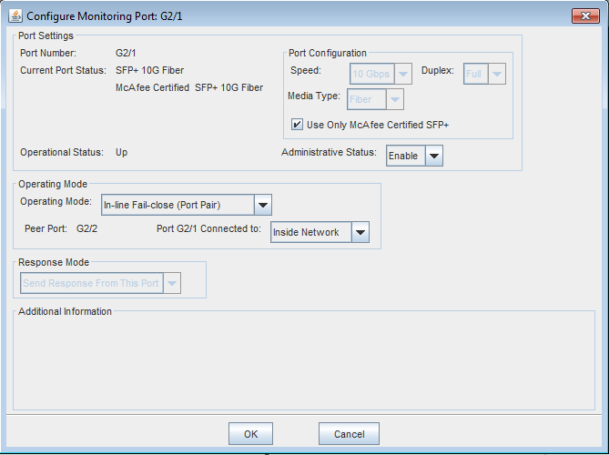 NS-시리즈 Sensor 용 포트 구성 10Gbps(SFP/SFP+) 모니터링 포트 구성 3 10Gbps(SFP/SFP+) 모니터링 포트 구성 작업 1 [<Admin Domain Name>(관리 도메인 이름)] [Configure(구성)] [Device List(장치 목록)] [<Device_Name>(장치 이름)] [Port Settings(포트