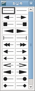 선과 테두리 편집하기 개체의 선(화살표 포함)과 테두리는 같은 대화 상자를 통해 변경할 수 있습니다. 개체의 테두리는 선의 일종이기 때문입니다. 선 및 채우기 도구 모음에서 관련 속성을 변경할 수 있습니다. 더 많은 옵션을 변경하려면 선 대화 상자 를 이용합니다.