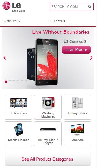 Portfolio Mobile LG전자 LG.com mobile Global Platform Roll-out Site: http://m.lg.com Release Date 2012.06~2012.12 Clients LG전자 Purpose 모바일에서도 lg.