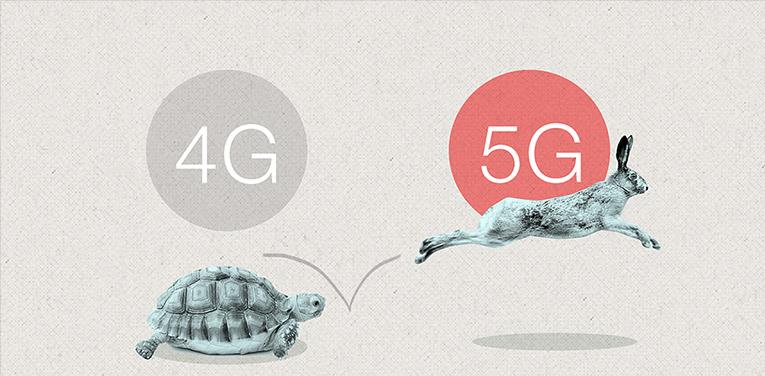 2) 5G 시대 5G(5세대 이동통신)은 4세대 이동통신 LTE(Long-Term-Evolution)보다 주파수 용량이 1,배 이상 확대되며, 속도도 1,배 가량 빠른 차세대 초고속 무선통신 기술을 지칭한다.
