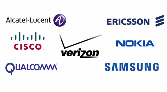 2) 미국 통신사 및 제휴사 미국에서 5G를 선도하는 사업자로서는 대표적으로 Verizon을 들 수 있다. 내년에 5세대(5G) 이동통신 시범 서비스를 실시할 계획을 밝혔다. 주요 파트너사들과 긴밀한 협력을 통해 216년에 5G 시범 서비스(field trials)를 실시할 계획이다.