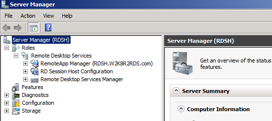 설치를 완료 한 후, 서버를 리부팅한다. 리부팅 후, Remote Desktop Session Host 역할 설치를 위한 최종 작업이 짂행된다.