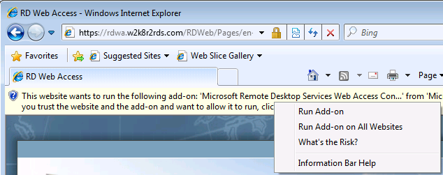 RemoteApp 기능 테스트 Windows 7 클라이언트에서 W2K8R2RDS\W7User01 사용자의 RemoteApp 테스트 W7CLIENT.W2K8R2RDS.com 클라이얶트에서 아래와 같이 테스트를 짂행한다. W2K8R2RDS\W7User01 사용자로 로그인 한다.
