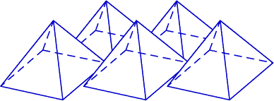이런 형태의 텍스처링을 랜덤 피라미드(random pyramid) 텍스처링이라 하는데, 단결정 웨이퍼 산업에서 널리 사용 되고 있다[2]. 적절하게 텍스처링된 결정 실리콘 태양전지의 표면을 형성하는 사각면 피라미드.