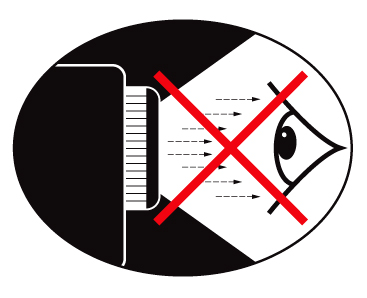 사용 고지 시력 안전 경고 어느 때에든 프로젝터 광선을 똑바로 응시하는 것은 피하도록 하십시오. 최대한 광선을 등진 상태를 유지하십시오.