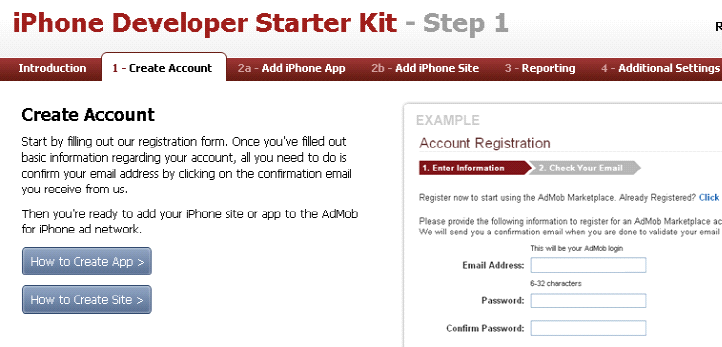 포커스 III. AdMob for iphone 1. iphone Developer Starter Kit AdMob for iphone 에서는 iphone Developer Starter Kit 를 제공한다.