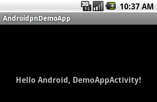 4.3. 데모 애플리케이션 데모 애플리케이션 (androidpn-demoapp) 개발자용 샘플