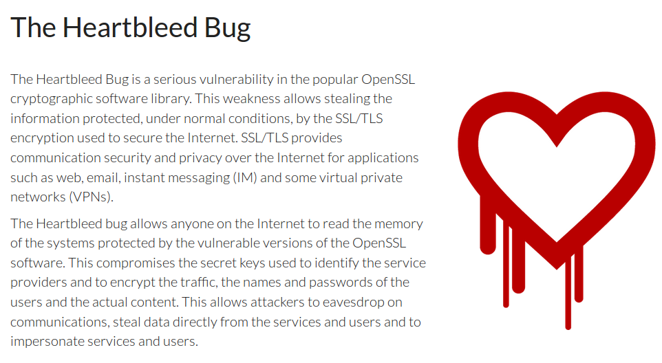 Heartbleed Bug Heartbleed Bug (CVE-2014-0160) - OpenSSL취약점 *