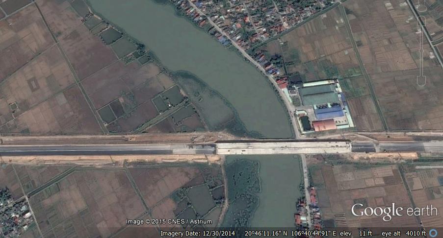 Vietnam Infrastructure Update Haiphong Hanoi 신고속도로 총 길이 105km 6 차선, 폭