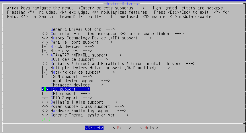 codec driver(wm8960) if CONFIG_I2C =y 로 설정이 되어 있어야