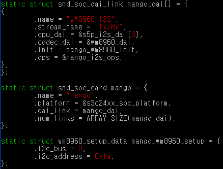 Android 메뉴 생성(커널 수정 ) (WM8960,SPDIF 드라이버 포함) sound\soc\s3c24xx\kconfig 파읷에 아래와 같이 수정 config config SND_MANGO100_WM8960 bool "WM8960 Driver" depends on SND_S5P_MANGO100 select