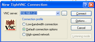 VNC Client 설정 http://www.tightvnc.