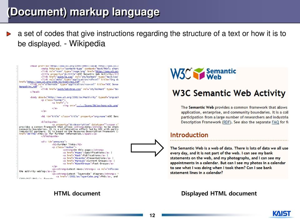 structure of a text or how it is to be