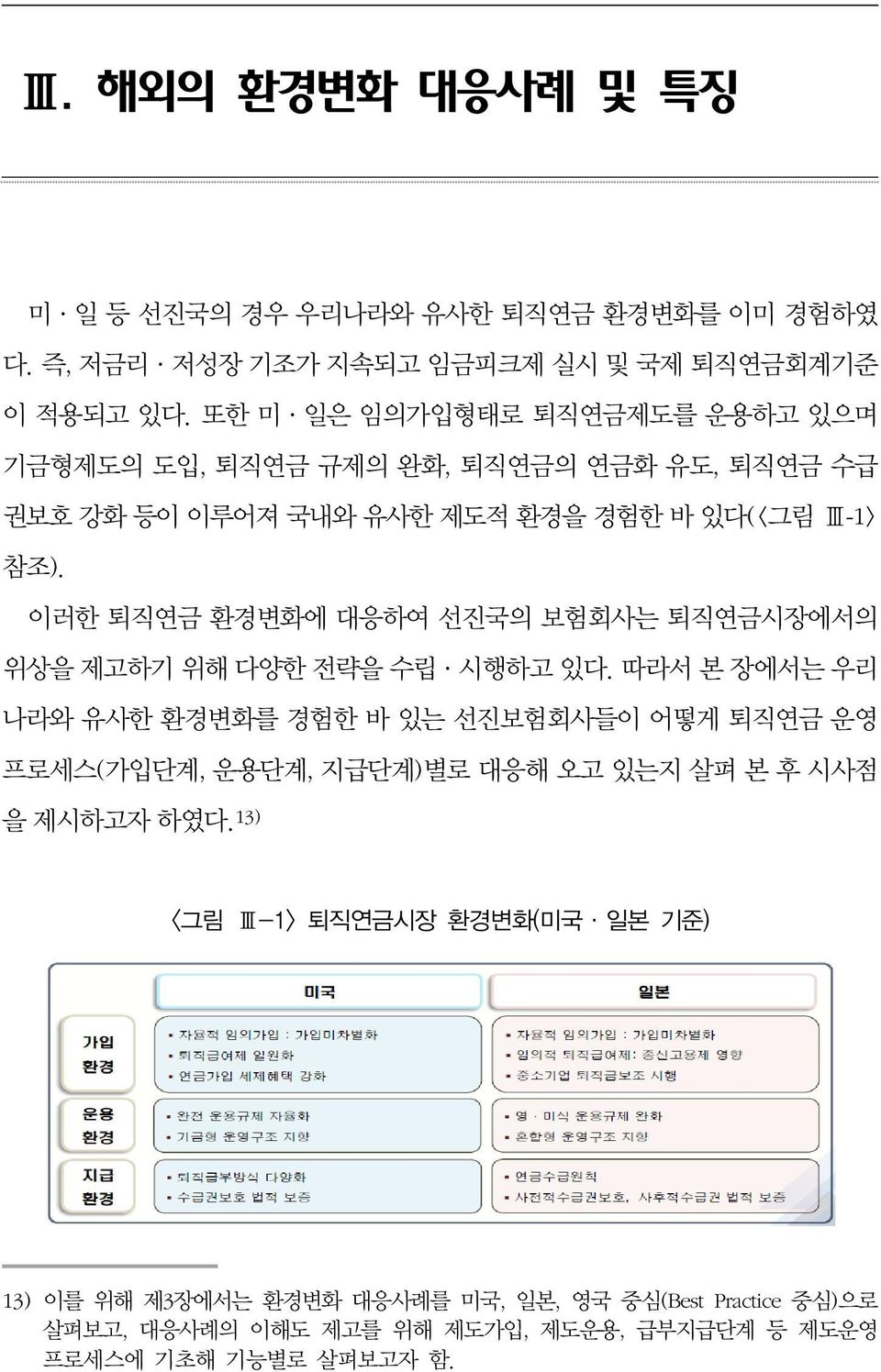 이러한 퇴직연금 환경변화에 대응하여 선진국의 보험회사는 퇴직연금시장에서의 위상을 제고하기 위해 다양한 전략을 수립 시행하고 있다.