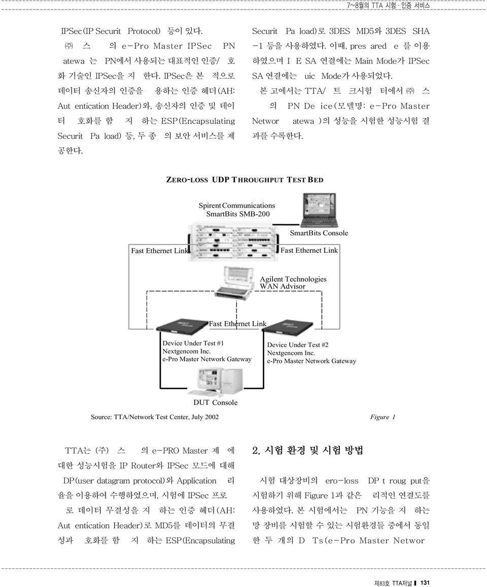 Under Test #1 Nextgencom Inc. e-pro Master Network Gateway Device Under Test #2 Nextgencom Inc.