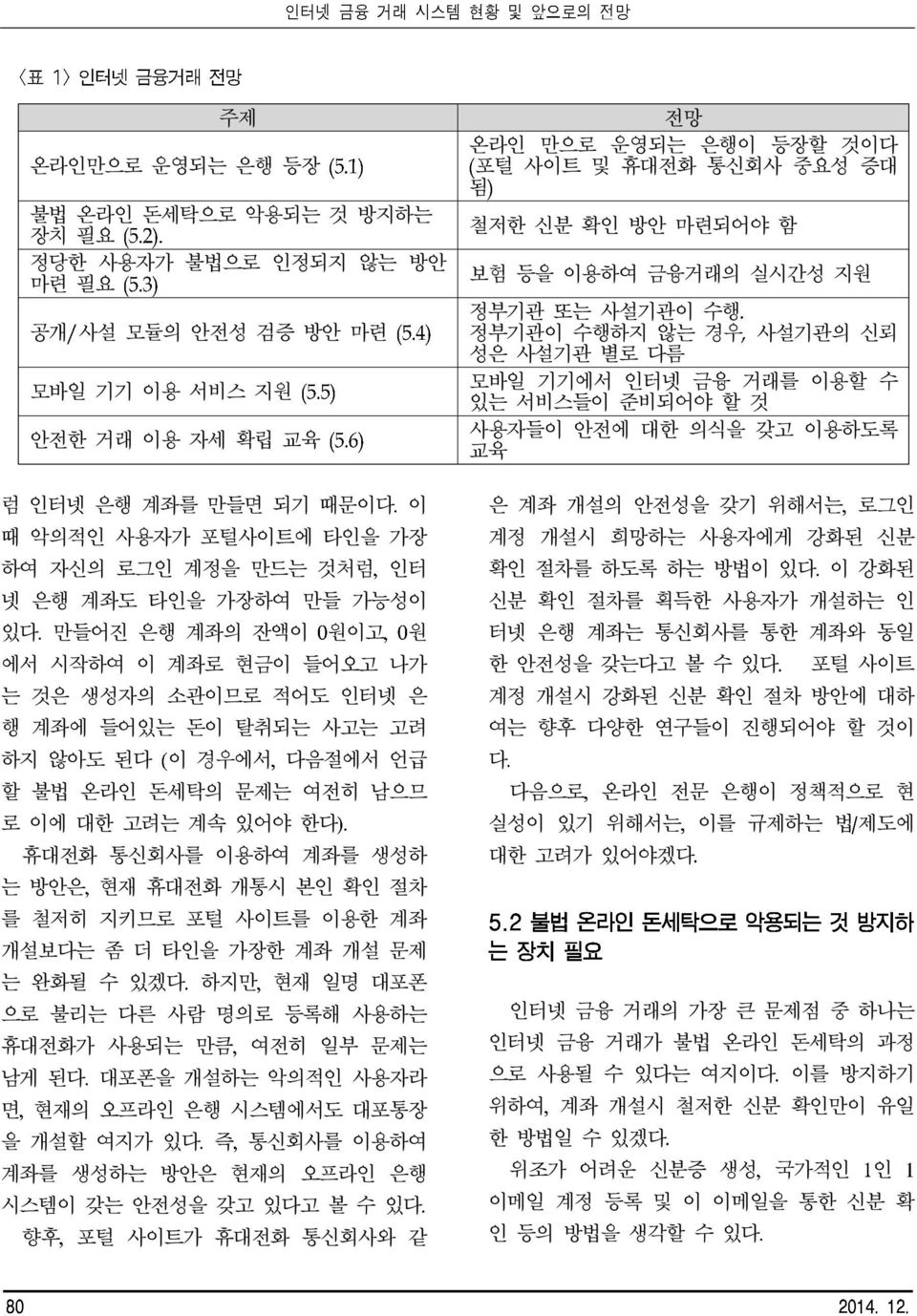 하지만 현재 일명 대포폰 으로 불리는 다른 사람 명의로 등록해 사용하는 휴대전화가 사용되는 만큼 여전히 일부 문는 남게 된다 대포폰을 개설하는 악의적인 사용자라 면 현재의 오프라인 은행 시스템에서도 대포통장 을 개설할 여지가 있다 즉 통신회사를 이용하여 계좌를 생성하는 방안은 현재의 오프라인 은행 시스템이 갖는 안전성을 갖고 있다고 볼 수 있다 향후 주