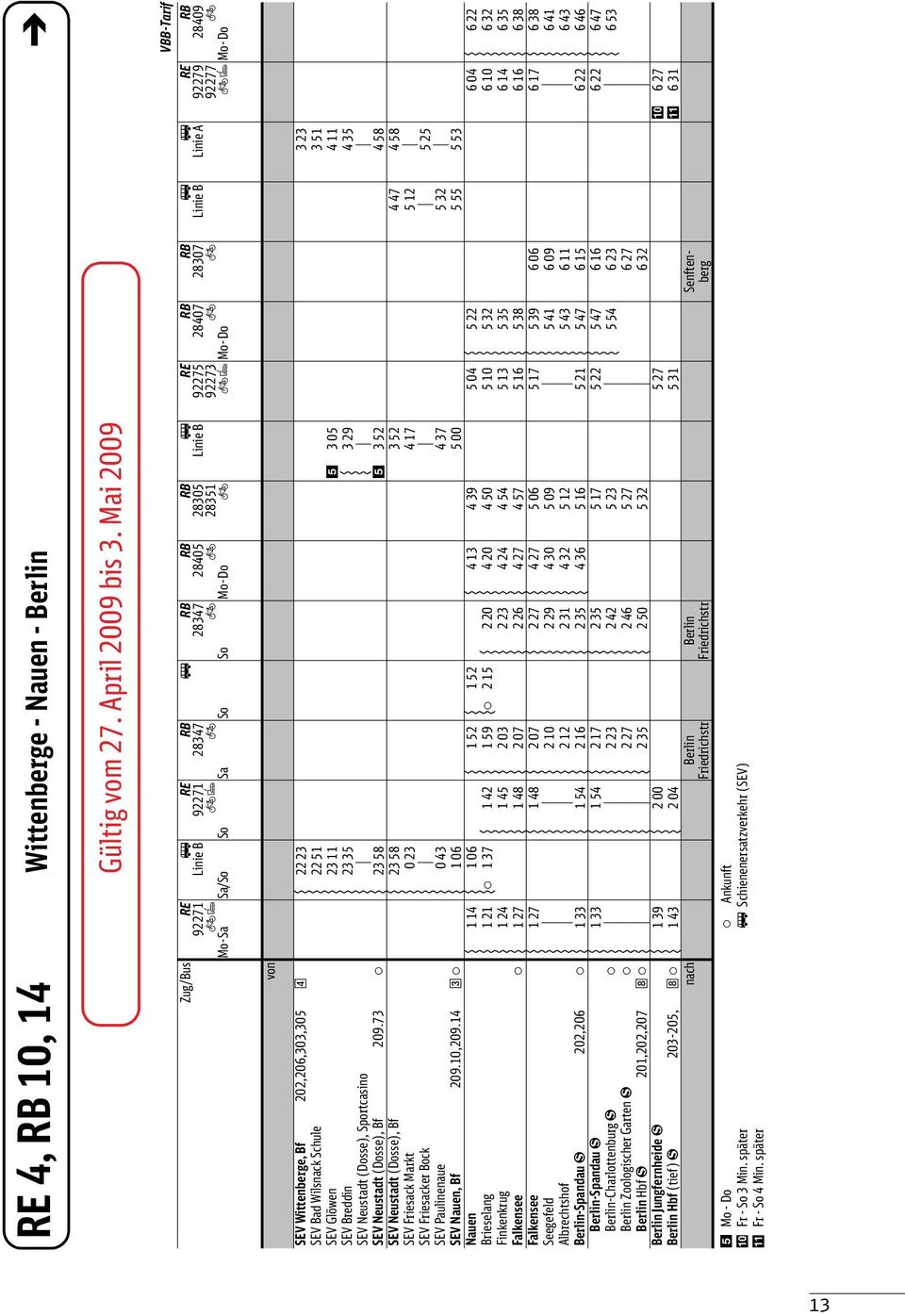 Wilsnack Schule 22 51 3 51 SEV Glöwen 23 11 3 05 4 11 SEV Breddin 23 35 3 29 4 35 SEV Neustadt (Dosse), Sportcasino SEV Neustadt (Dosse), B 209.