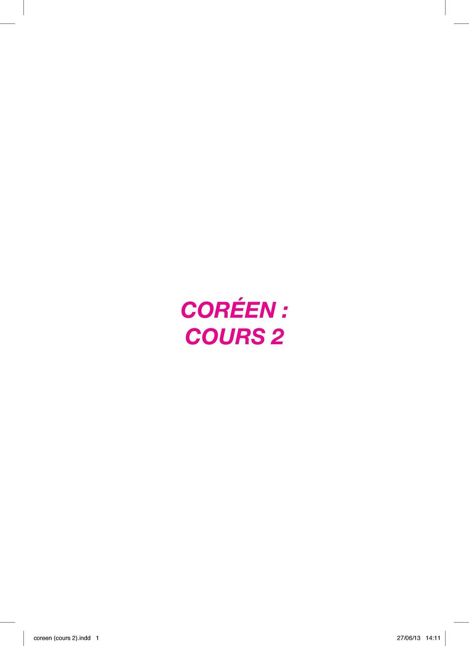 coreen (cours