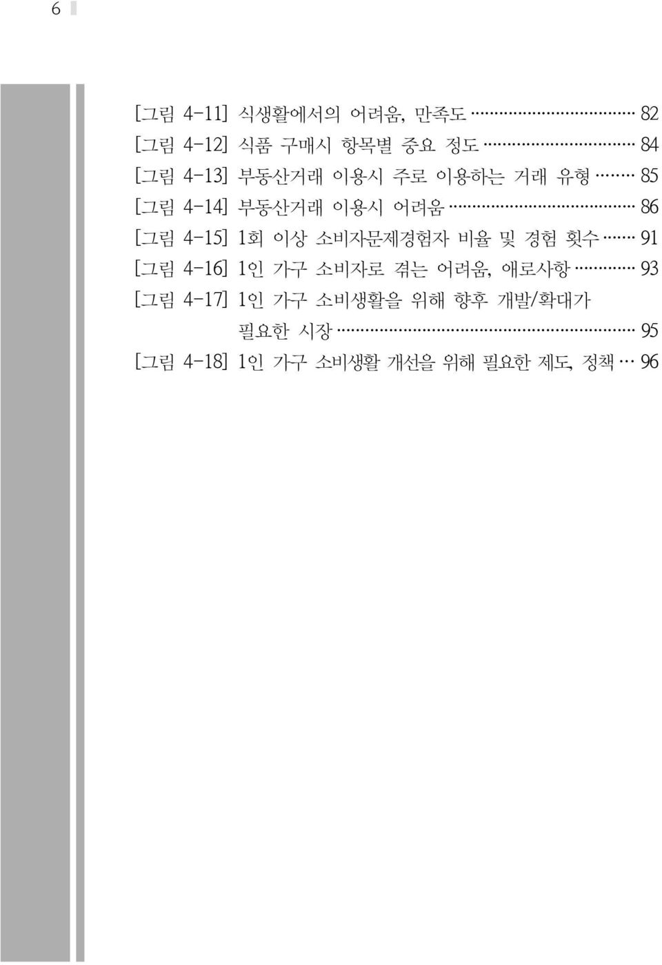 소비자문제경험자 비율 및 경험 횟수 91 [그림 4-16] 1인 가구 소비자로 겪는 어려움, 애로사항 93 [그림 4-17]