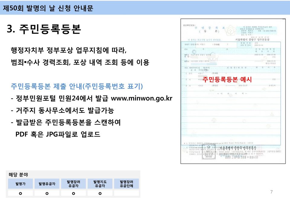 민원24에서 발급 www.minwon.go.