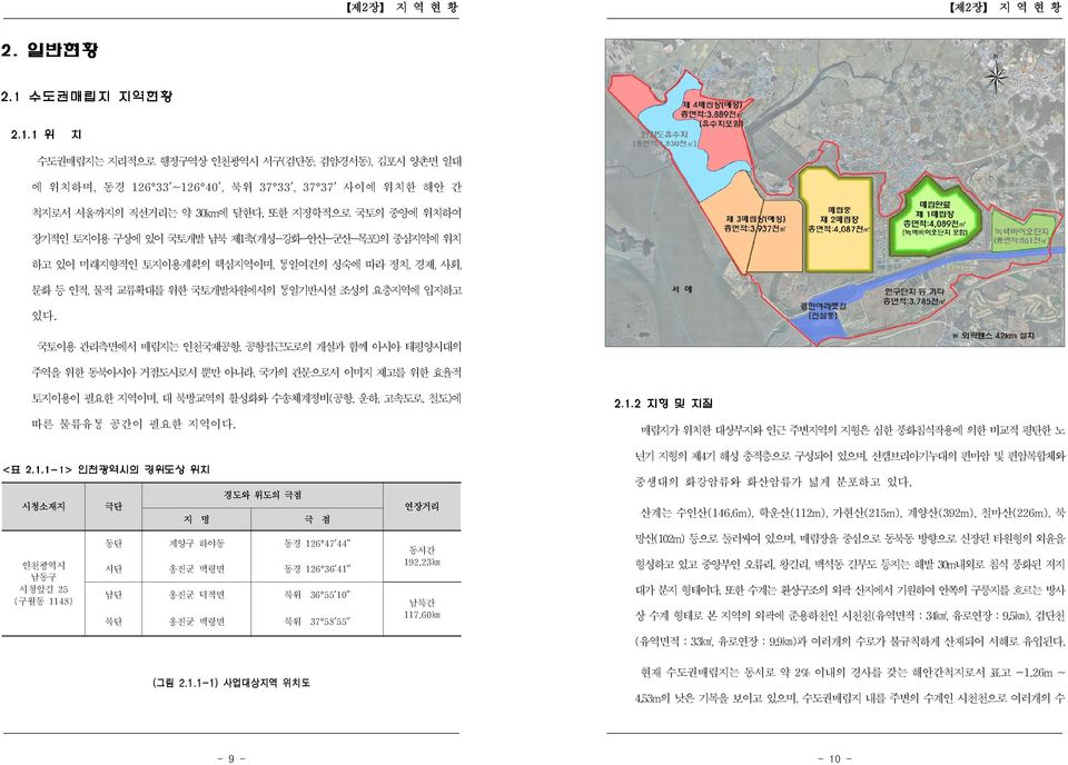 국토이용 관리측면에서 매립지는 인천국제공항, 공항접근도로의 개설과 함께 아시아 태평양시대의 주역을 위한 동북아시아 거점도시로서 뿐만 아니라, 국가의 관문으로서 이미지 제고를 위한 효율적 토지이용이 필요한 지역이며, 대 북방교역의 활성화와 수송체계정비 ( 공항, 운하, 고속도로, 철도 ) 에 따른 물류유통 공간이 필요한 지역이다.