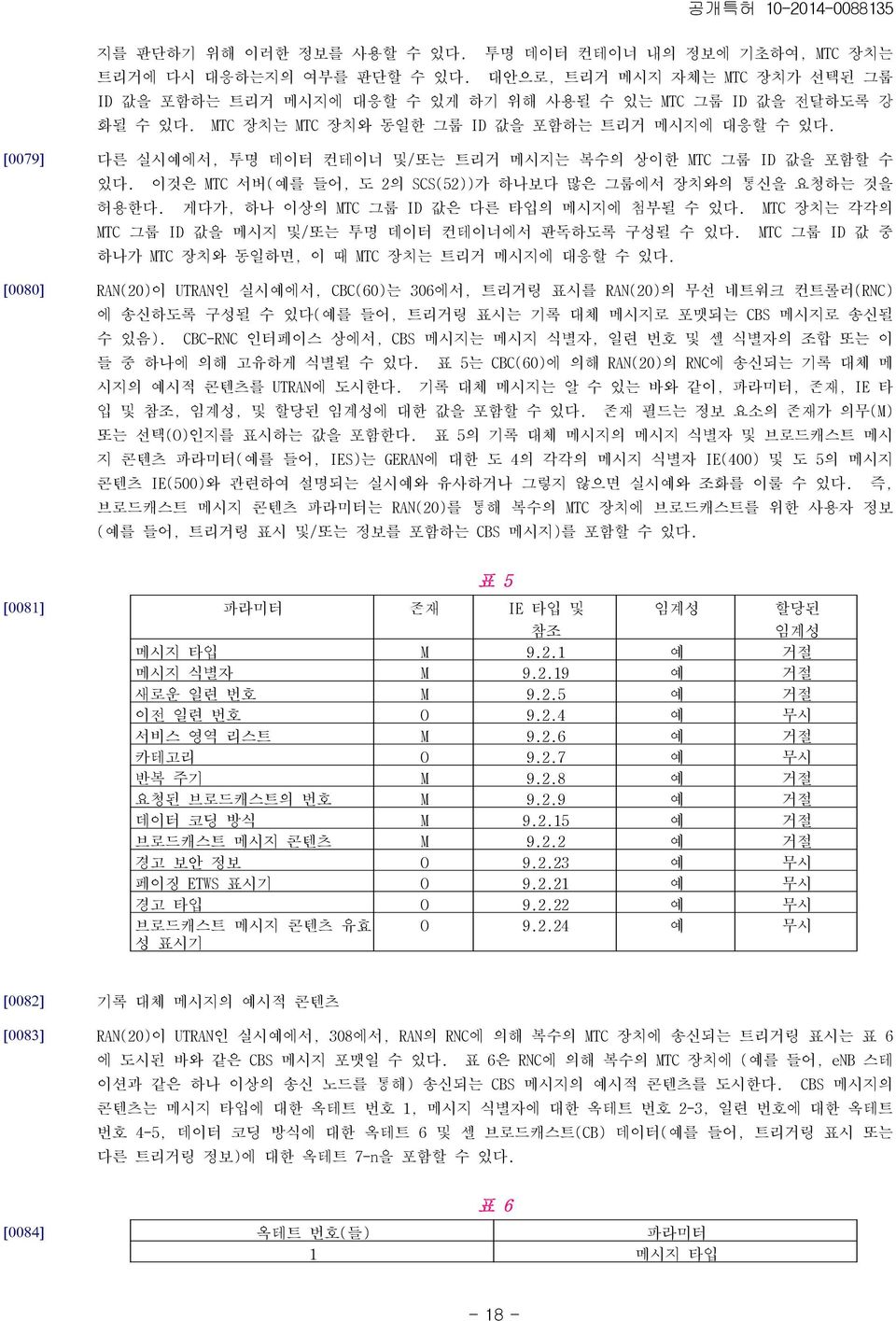 이것은 MTC 서버(예를 들어, 도 2의 SCS(52))가 하나보다 많은 그룹에서 장치와의 통신을 요청하는 것을 허용한다. 게다가, 하나 이상의 MTC 그룹 ID 값은 다른 타입의 메시지에 첨부될 수 있다. MTC 장치는 각각의 MTC 그룹 ID 값을 메시지 및/또는 투명 데이터 컨테이너에서 판독하도록 구성될 수 있다.