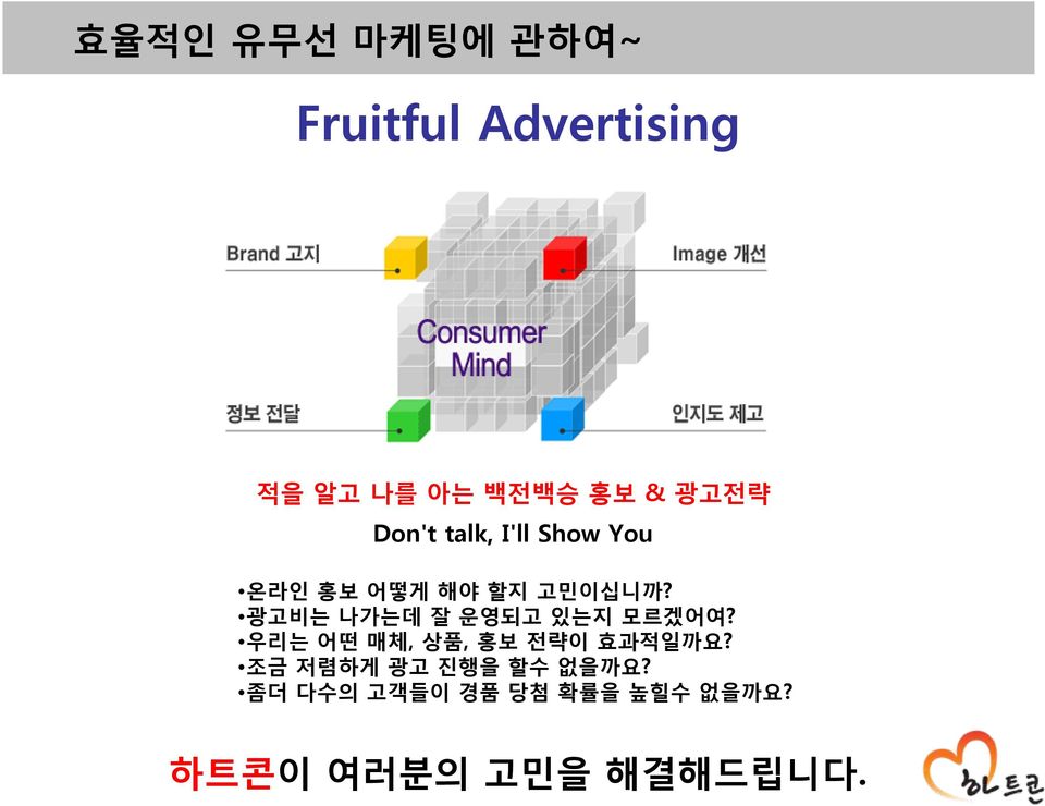 광고비는 나가는데 잘 운영되고 있는지 모르겠어여? 우리는 어떤 매체, 상품, 홍보 전략이 효과적일까요?