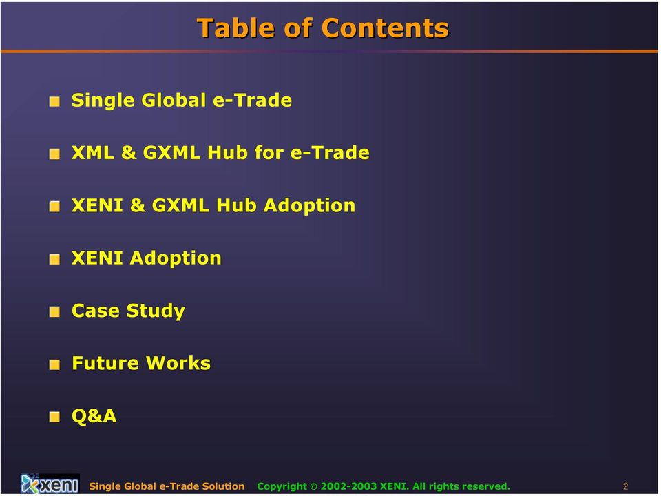 Adoption Case Study Future Works Q&A Single Global